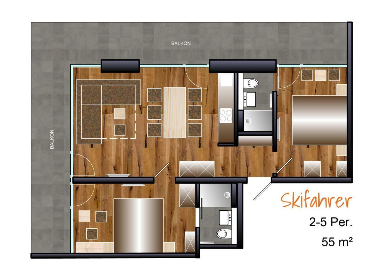 CIllas Appartements Kappl  Eksteriør bilde